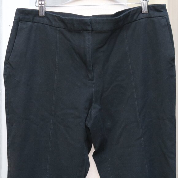 J Jill Plus Size Black Premium Bi-Stretch Center Seam Slim Ankle Pants Sz 16 - Picture 2 of 6